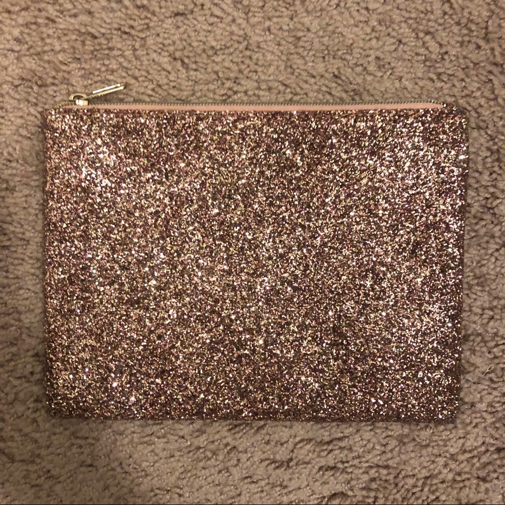 Rose Gold Sparkle Makeup Bag